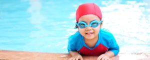 Girl in pool