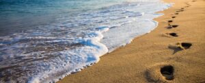Beach footprints